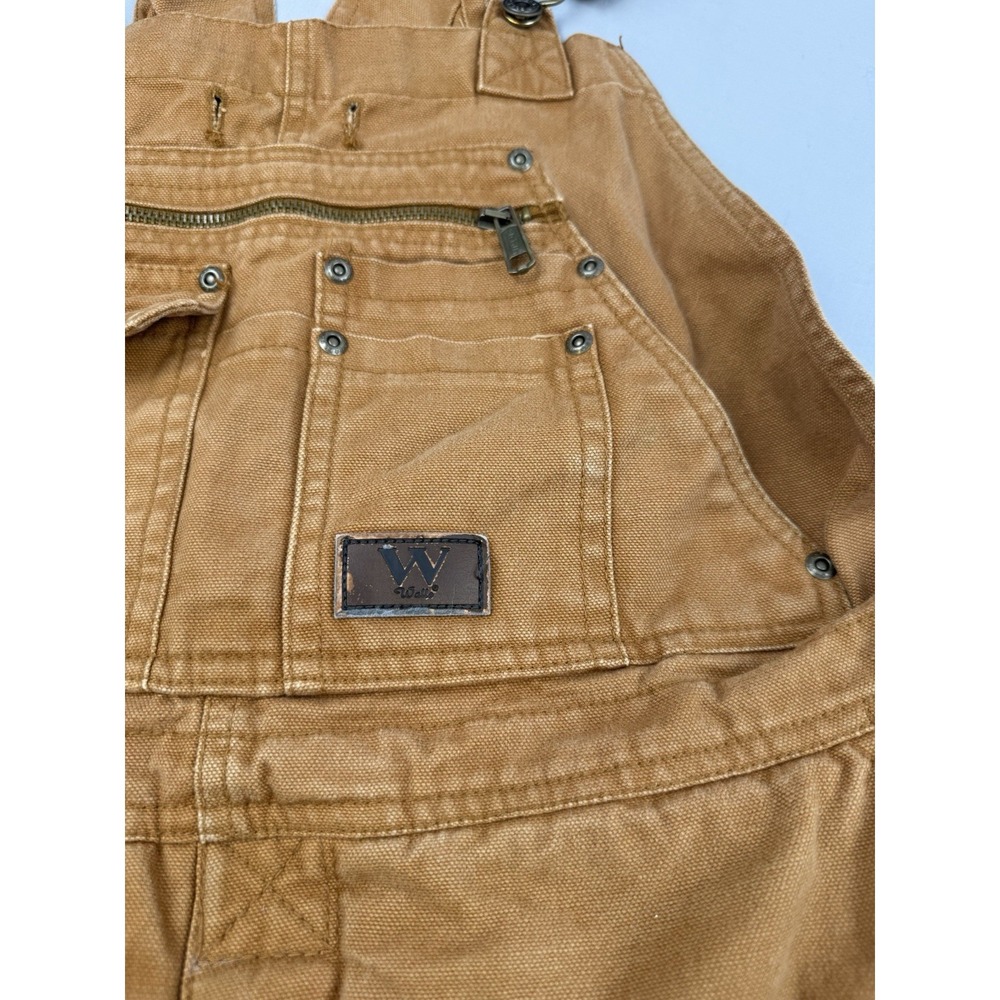 Workwear Insulated Duck Canvas Overalls Brown Medium Walls Zero-Zone - Picture 2 of 8